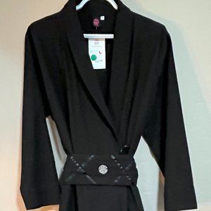 Cupcake International Black Wrap Dress Duster